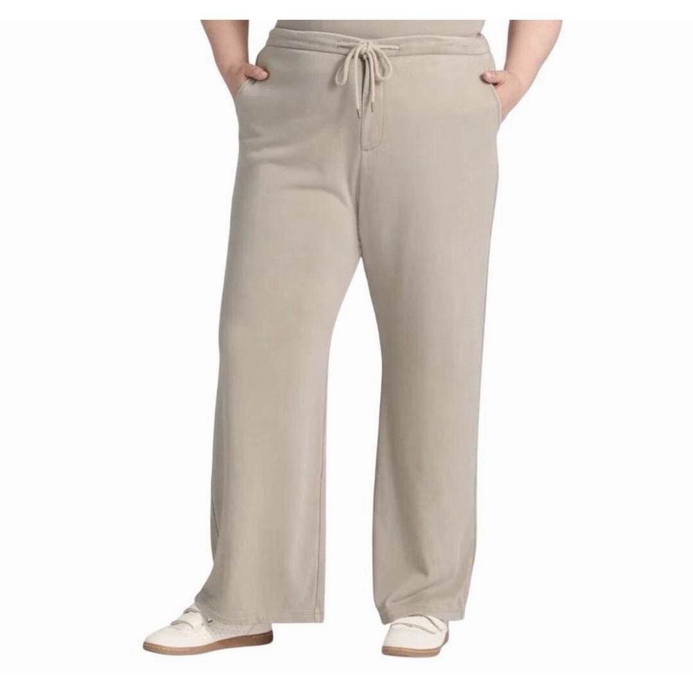 NWT Universal Thread Size Small Women's Beige Wide Leg Drawstring Lounge Pants